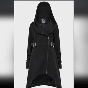 Killstar Black Hooded Coat